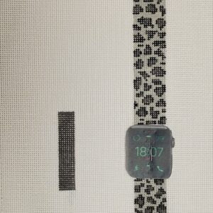 WB 60 Black and Grey Leopard Watch Band